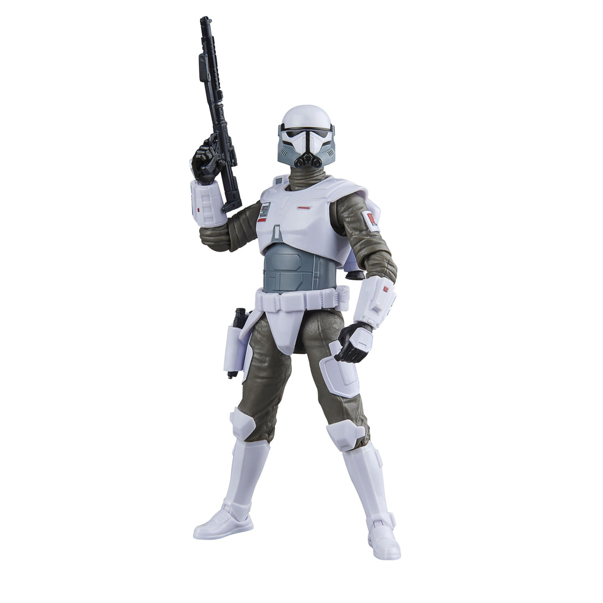 Star Wars The Black Series Imperial Armored Commando figure front view for shelf display.