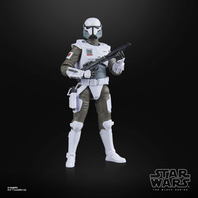 Star Wars The Black Series Imperial Armored Commando figure with removable jetpack for versatile posing.