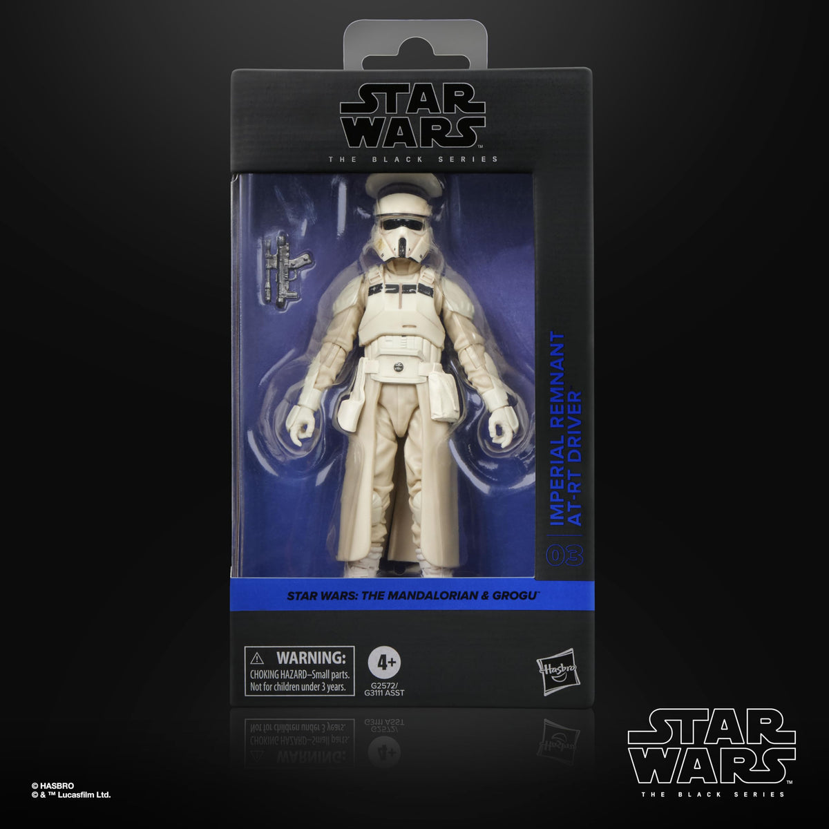 STAR WARS Black Series Imperial Remnant AT-RT Driver articulation points enable dynamic posing.