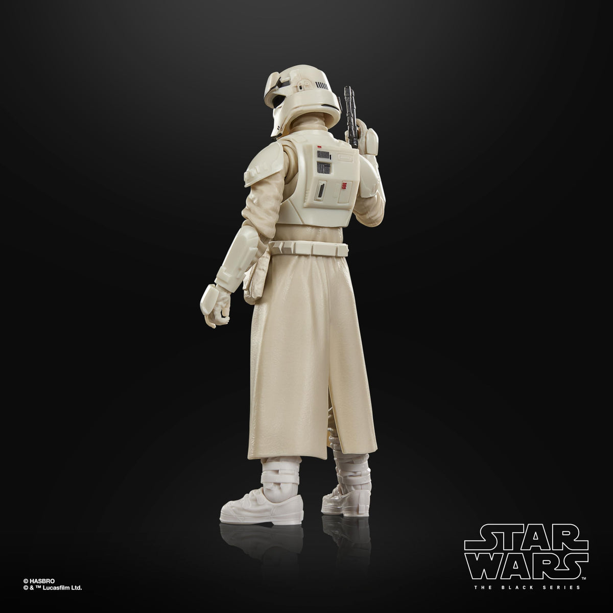 STAR WARS Black Series Imperial Remnant AT-RT Driver in heroic pose for display.
