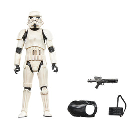 STAR WARS The Black Series Imperial Remnant Stormtrooper figure pose for premium shelf display.