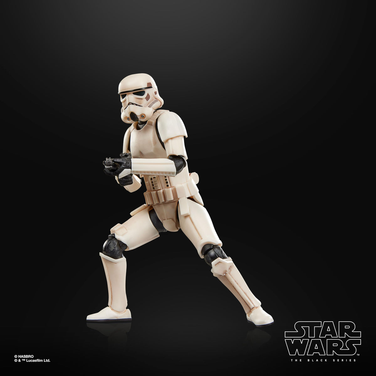 STAR WARS Imperial Remnant Stormtrooper weathered deco boosts movie-accurate look.