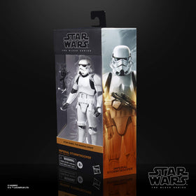 STAR WARS The Black Series Imperial Stormtrooper detail highlights premium deco for shelves