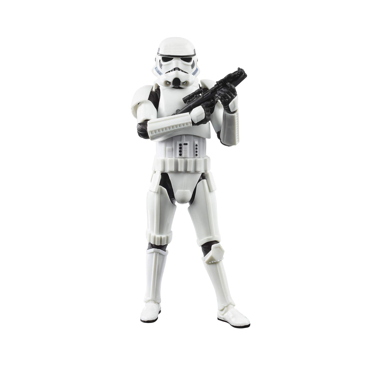 STAR WARS The Black Series Imperial Stormtrooper front view, ideal for display and posing