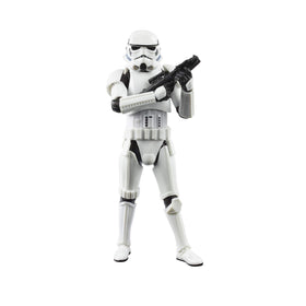 STAR WARS The Black Series Imperial Stormtrooper front view, ideal for display and posing