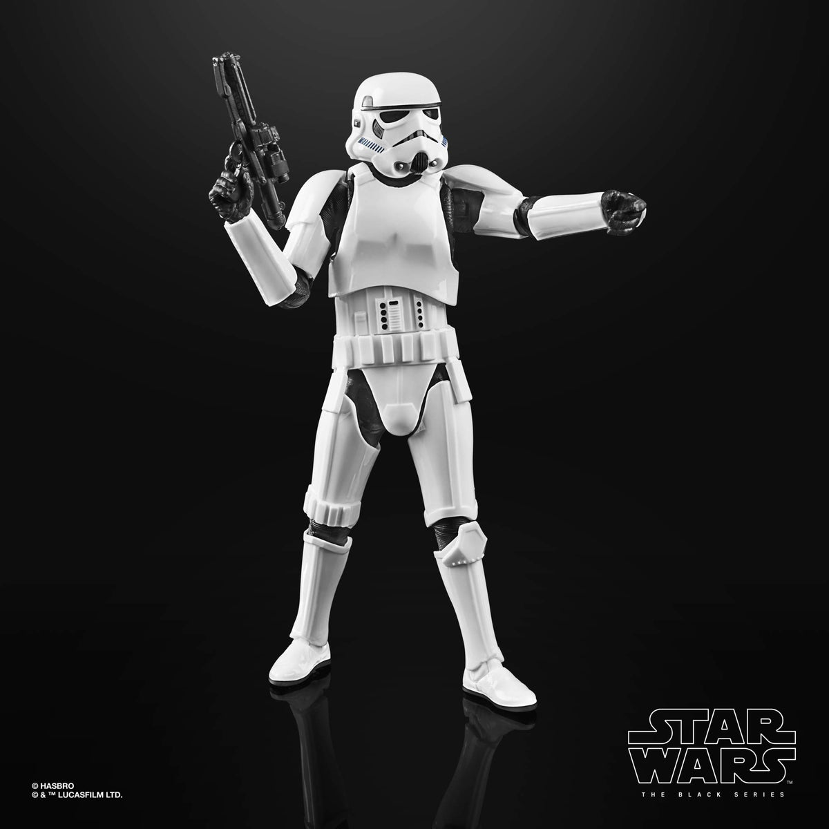 STAR WARS The Black Series Imperial Stormtrooper packaging art evokes The Mandalorian aesthetic