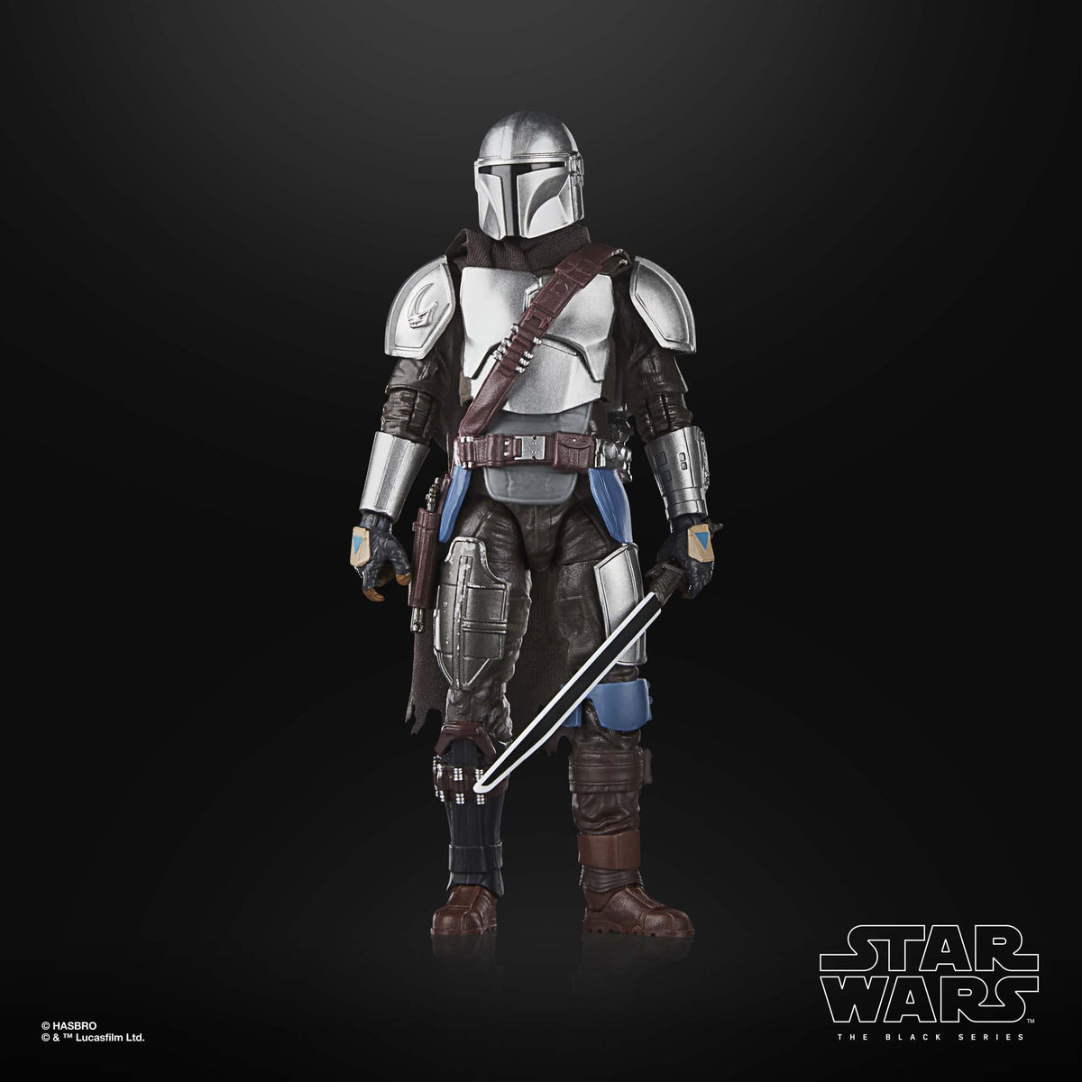 STAR WARS The Black Series Mandalorian Glavis Ringworld armor detail highlights textured deco.