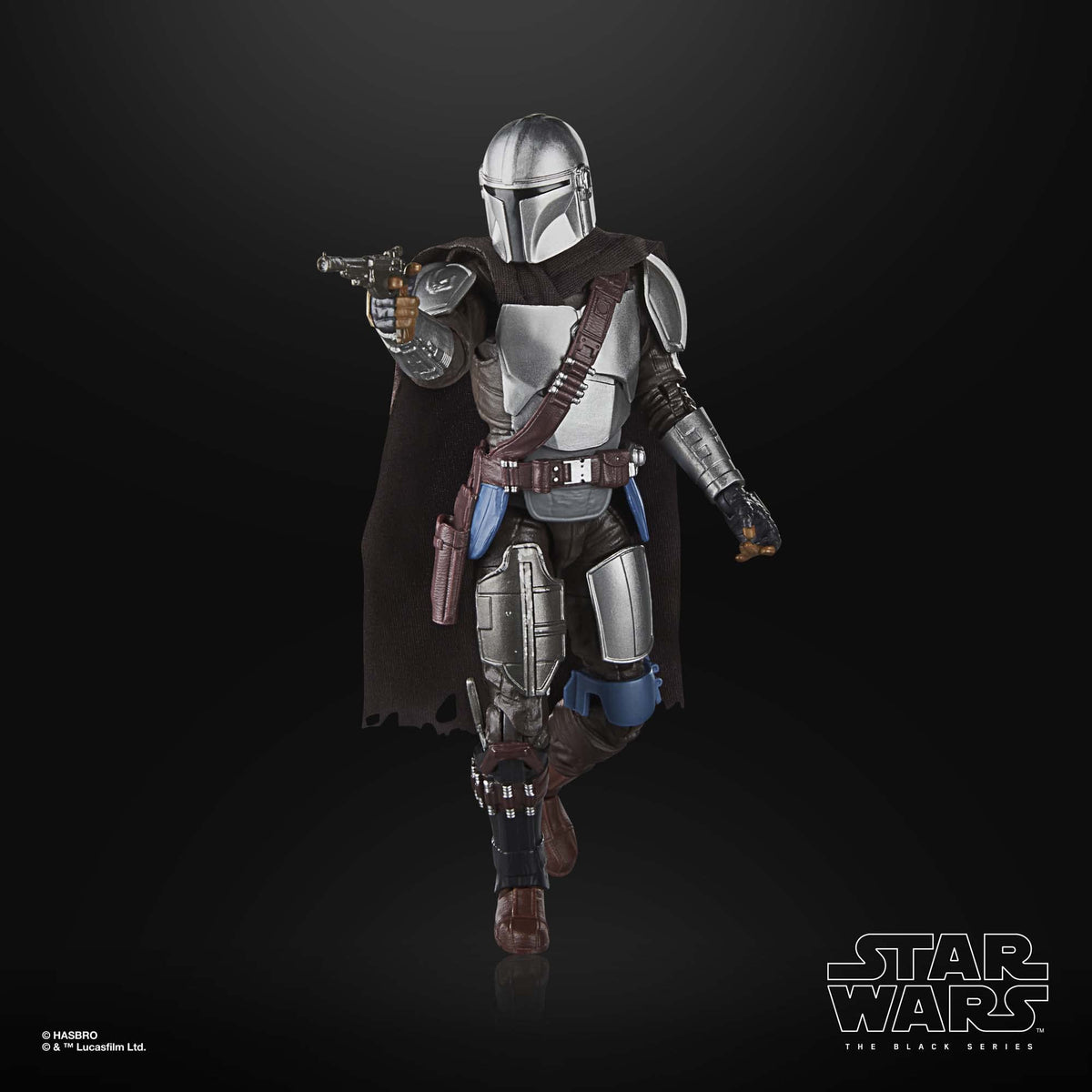STAR WARS The Black Series Mandalorian Glavis Ringworld pose display ready for shelves.