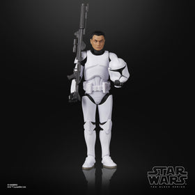 STAR WARS The Black Series Phase I Clone Trooper features premium deco and poseable articulation.