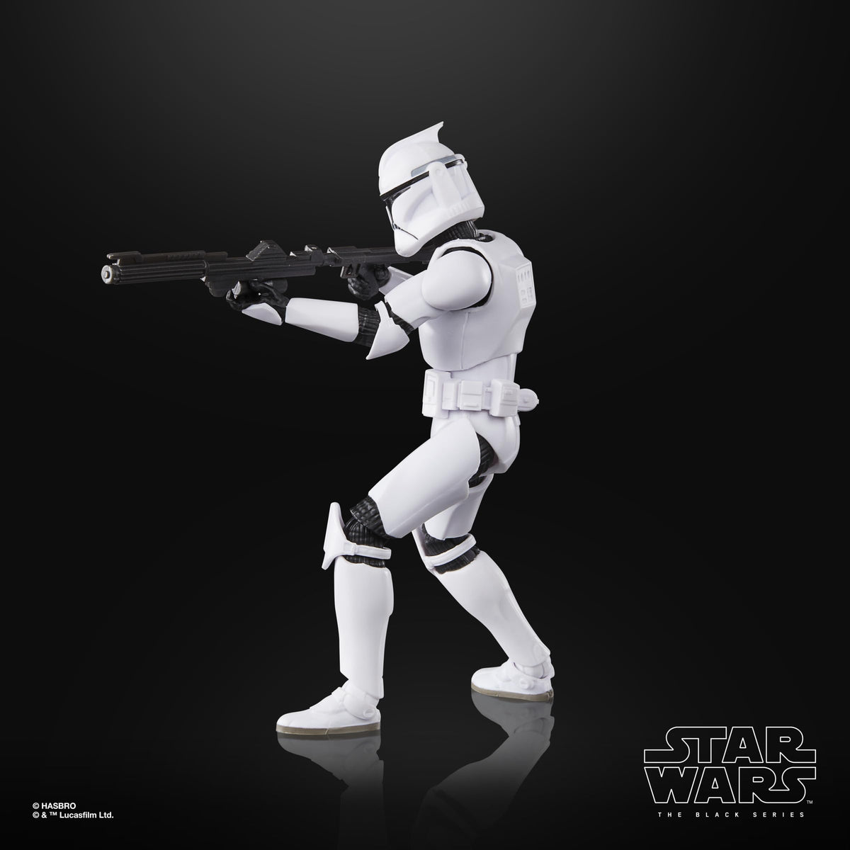 STAR WARS The Black Series Phase I Clone Trooper stands at 6 inches tall.