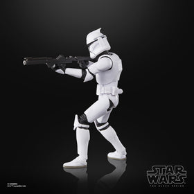 STAR WARS The Black Series Phase I Clone Trooper stands at 6 inches tall.