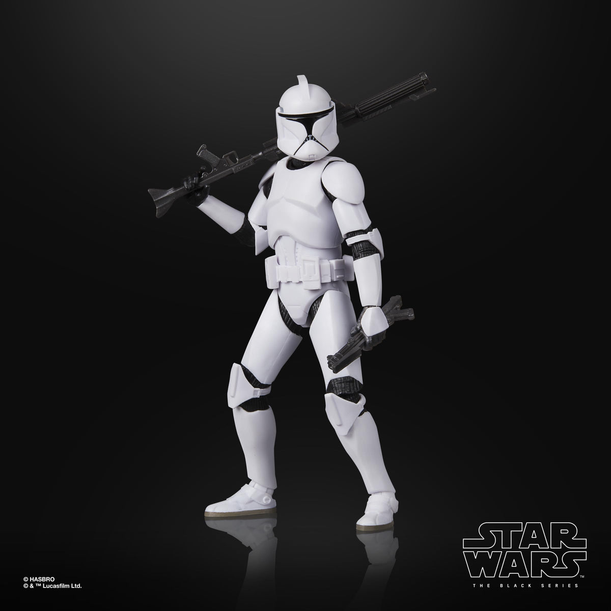 STAR WARS The Black Series Phase I Clone Trooper joins a growing collection.