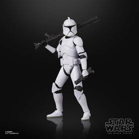 STAR WARS The Black Series Phase I Clone Trooper joins a growing collection.