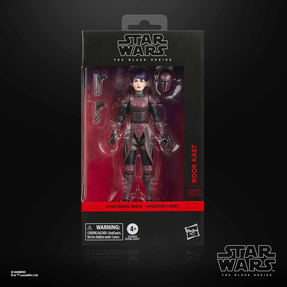 STAR WARS The Black Series Rook Kast articulation pose allows dynamic display.