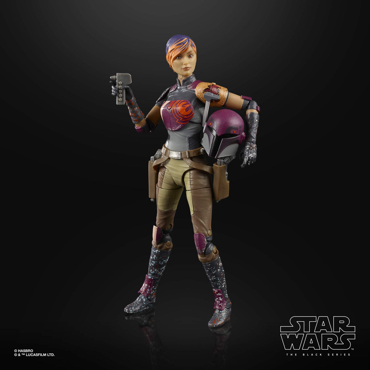 STAR WARS The Black Series Sabine Wren packaging authentic insignia for collectors