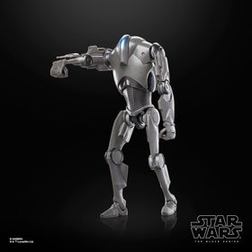 STAR WARS The Black Series Super Battle Droid action pose is ready for scenes