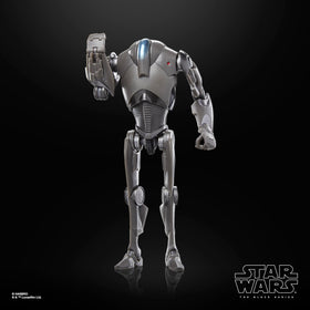 STAR WARS The Black Series Super Battle Droid textured finish highlights rugged visual appeal