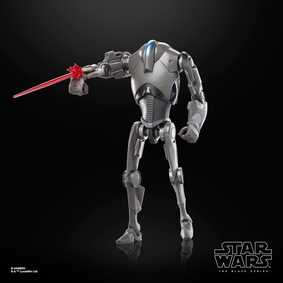 STAR WARS The Black Series Super Battle Droid scale with other droids for dioramas