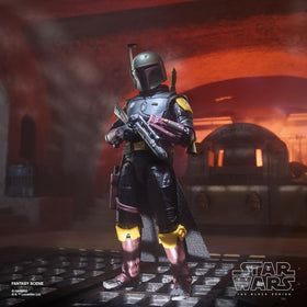 STAR WARS window box packaging showcases the figure on shelf