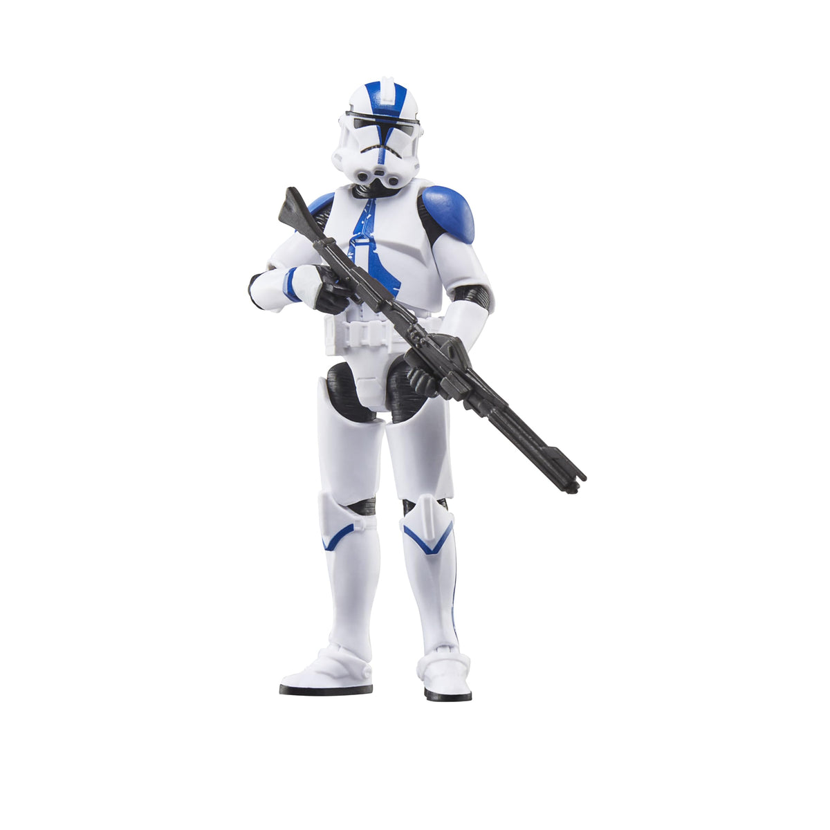 STAR WARS Vintage Collection Clone Trooper 501st figure with articulated joints for display.