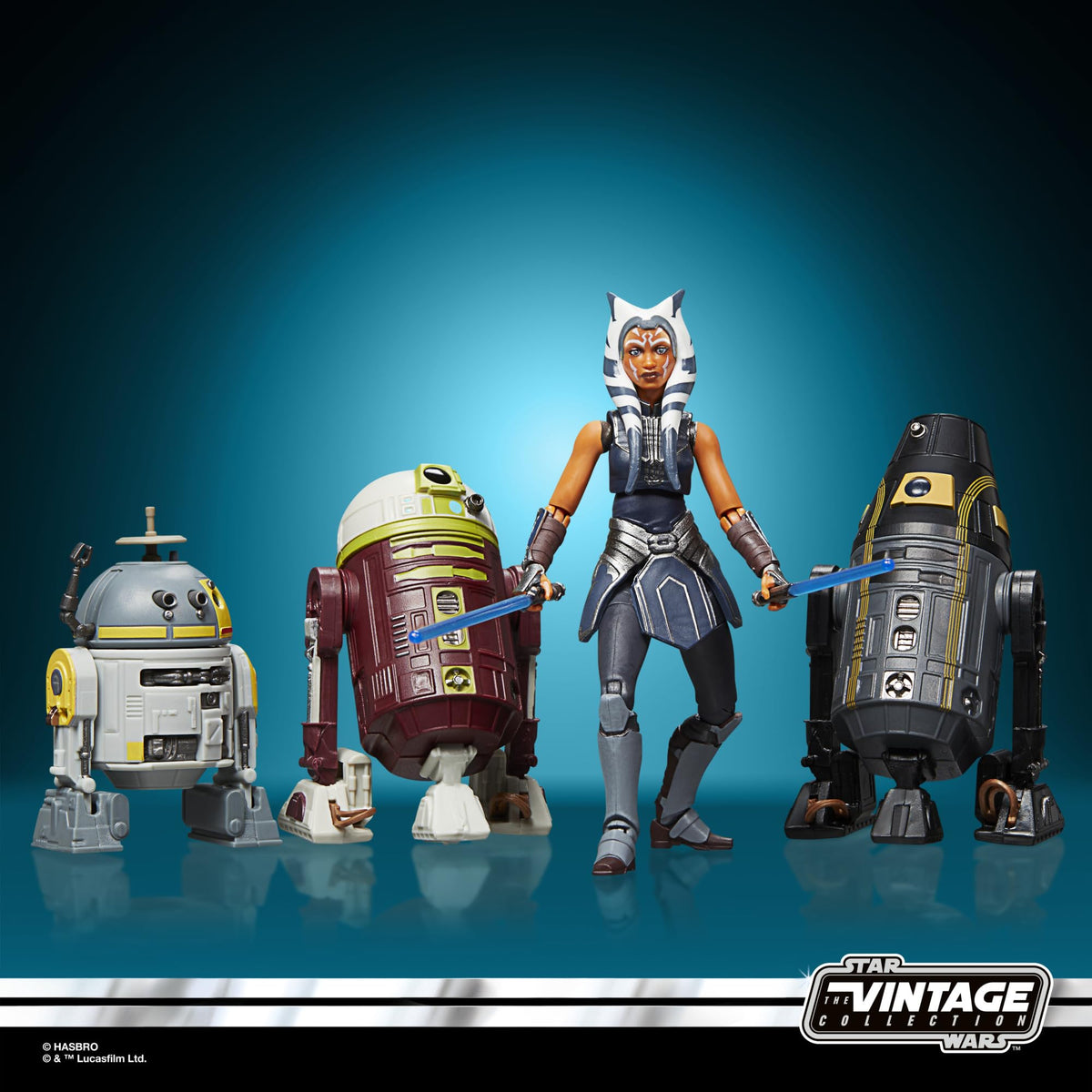 STAR WARS The Vintage Collection figures in package, collectible presentation
