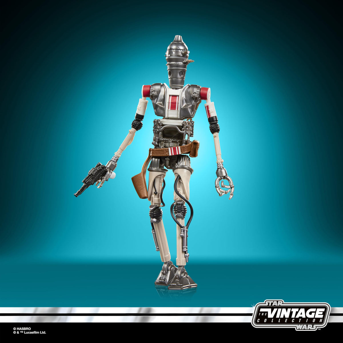 STAR WARS IG-11 figure posed beside Mandalorian figures for scene replays.