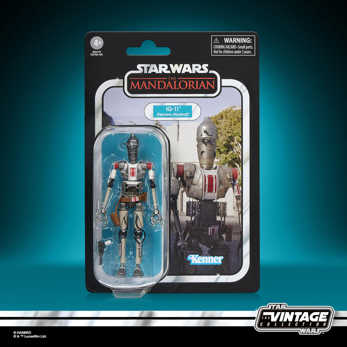 STAR WARS IG-11 packaging in Kenner-inspired cardback for collectors.