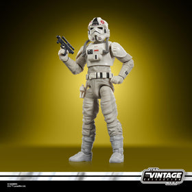 STAR WARS Vintage Collection AT-AT Driver with blaster accessory for action-ready display.