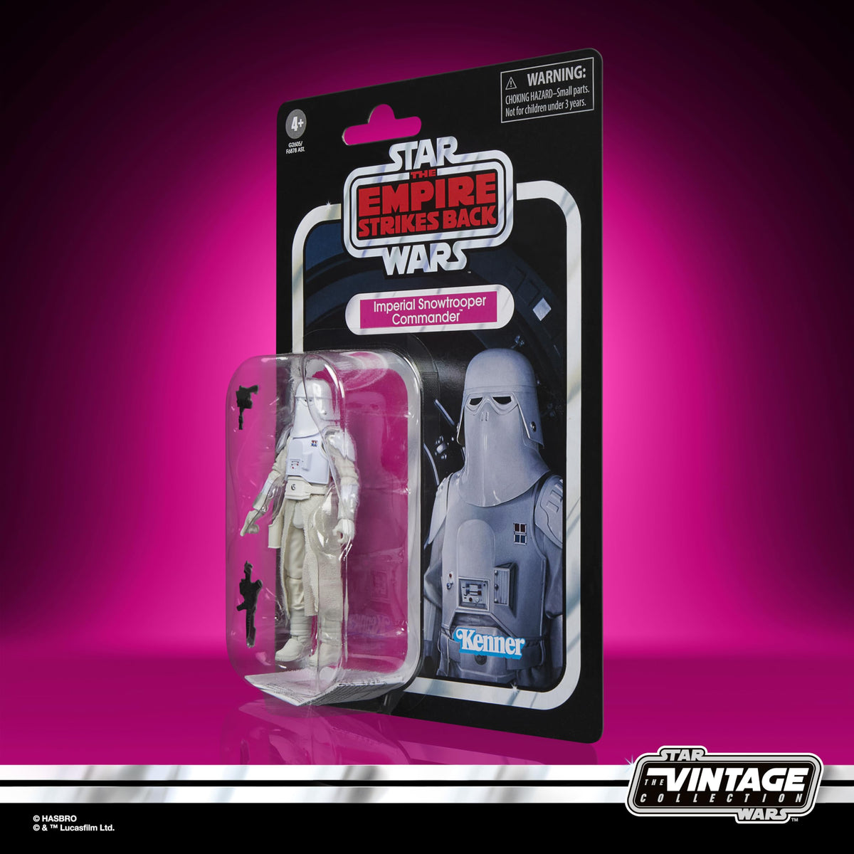 Star Wars Vintage Collection Imperial Snowtrooper Commander articulation enables dynamic posing.
