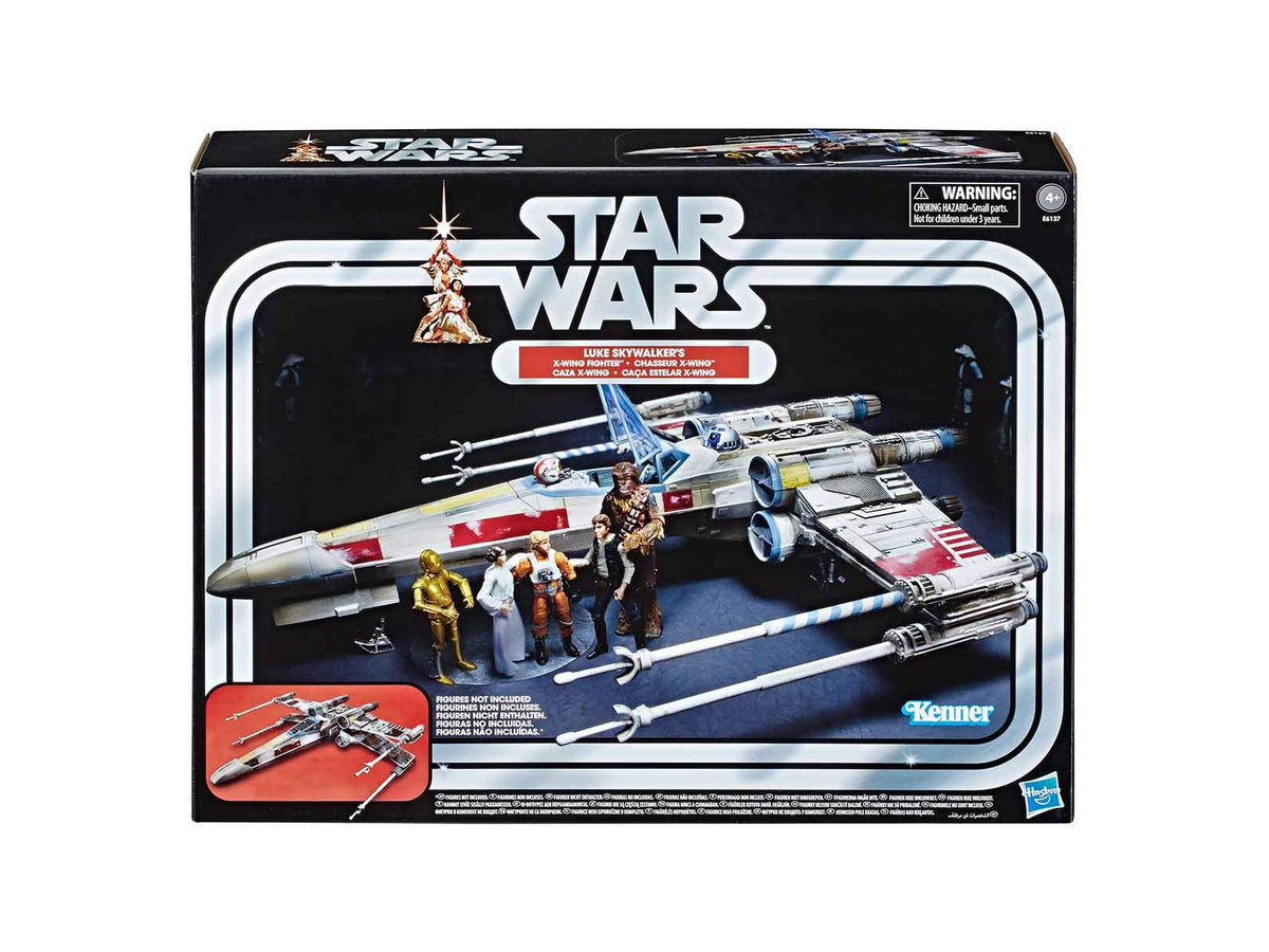 Star Wars Luke Skywalker Red 5 X-wing with wings closed, compact shelf presence