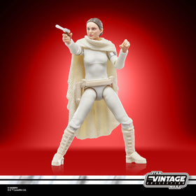 STAR WARS Padmé Amidala figure as part of Episode II collection display.