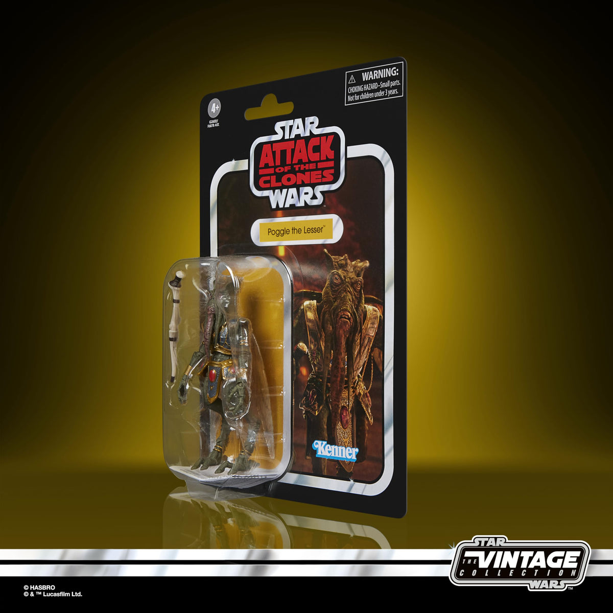 STAR WARS Vintage Collection Poggle the Lesser display-ready figure for shelf setups