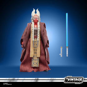 Star Wars The Vintage Collection Shaak Ti with blue lightsaber for dramatic display.