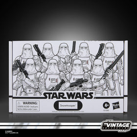 STAR WARS Snowtrooper 4-pack front view highlights movie-accurate deco.