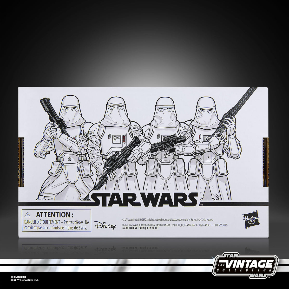 STAR WARS Snowtrooper 4-pack compatible with other Vintage Collection figures.
