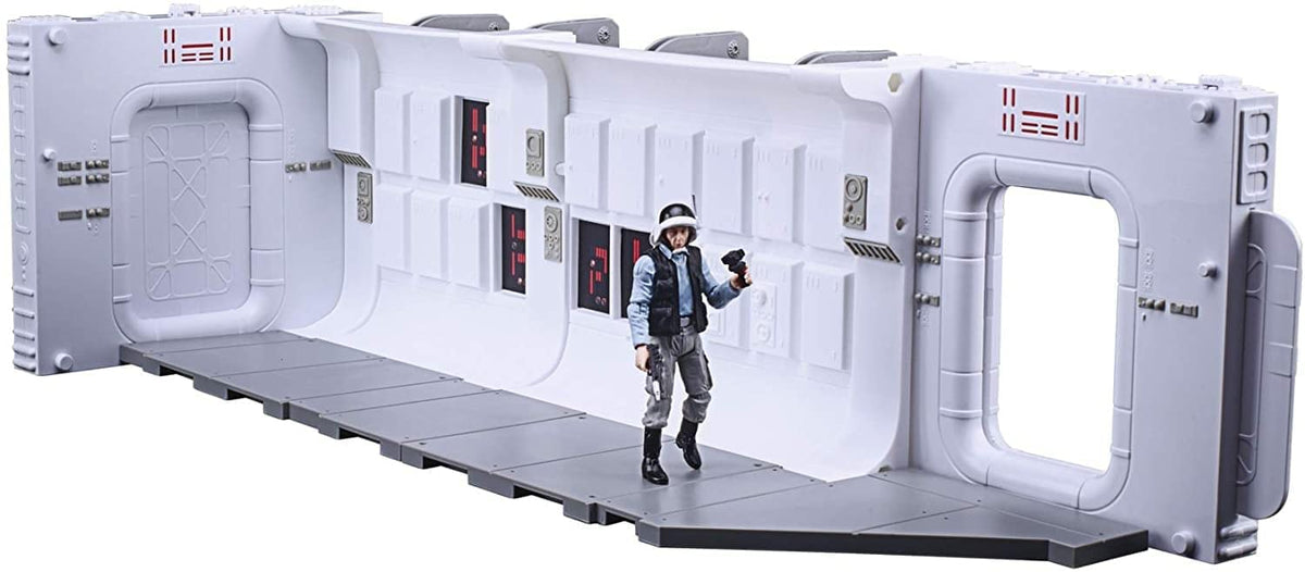 STAR WARS The Vintage Collection Tantive IV Hallway playset showcases classic movie tension and space saga detail.