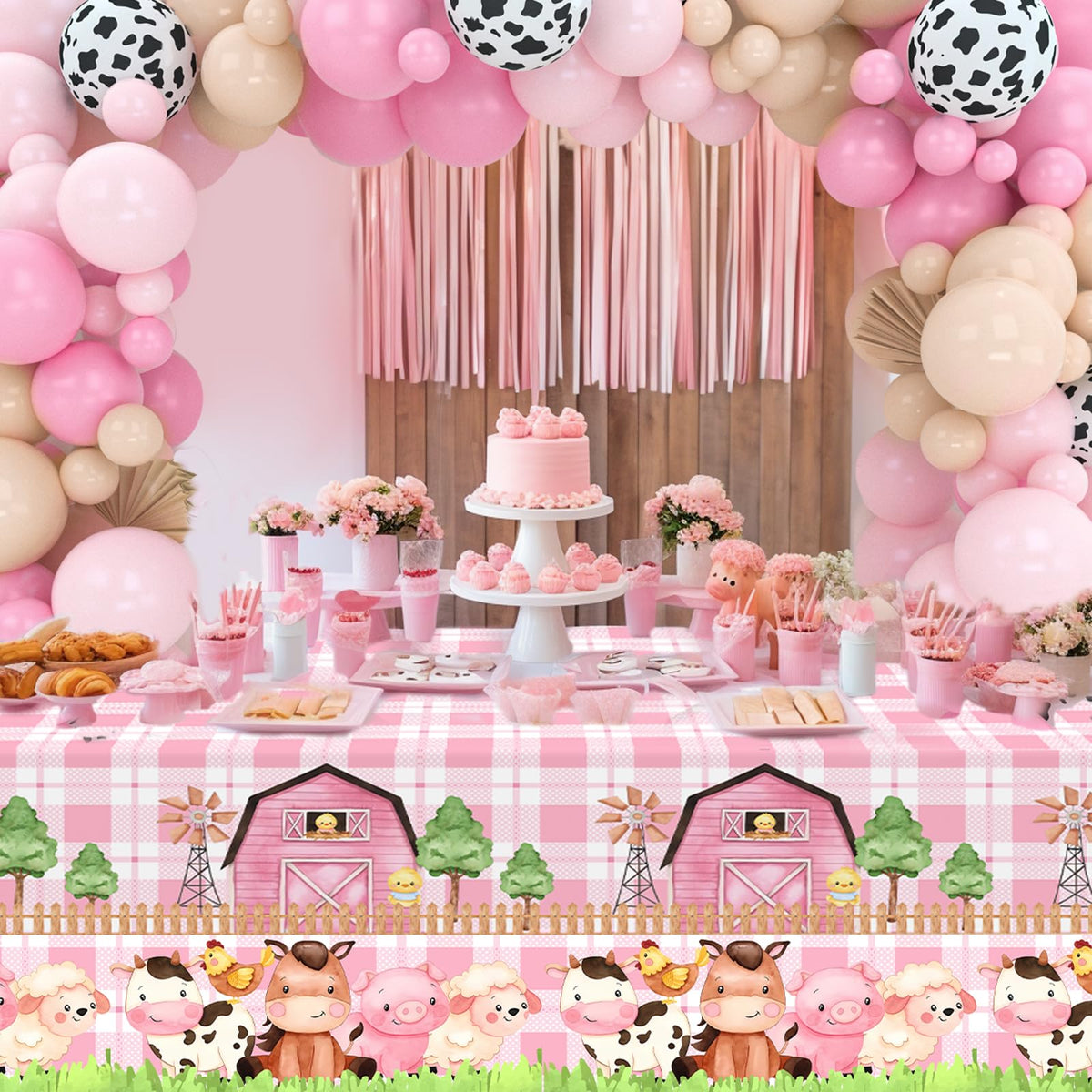 Staraise balloon-arch garland kit creates a vibrant party focal point.