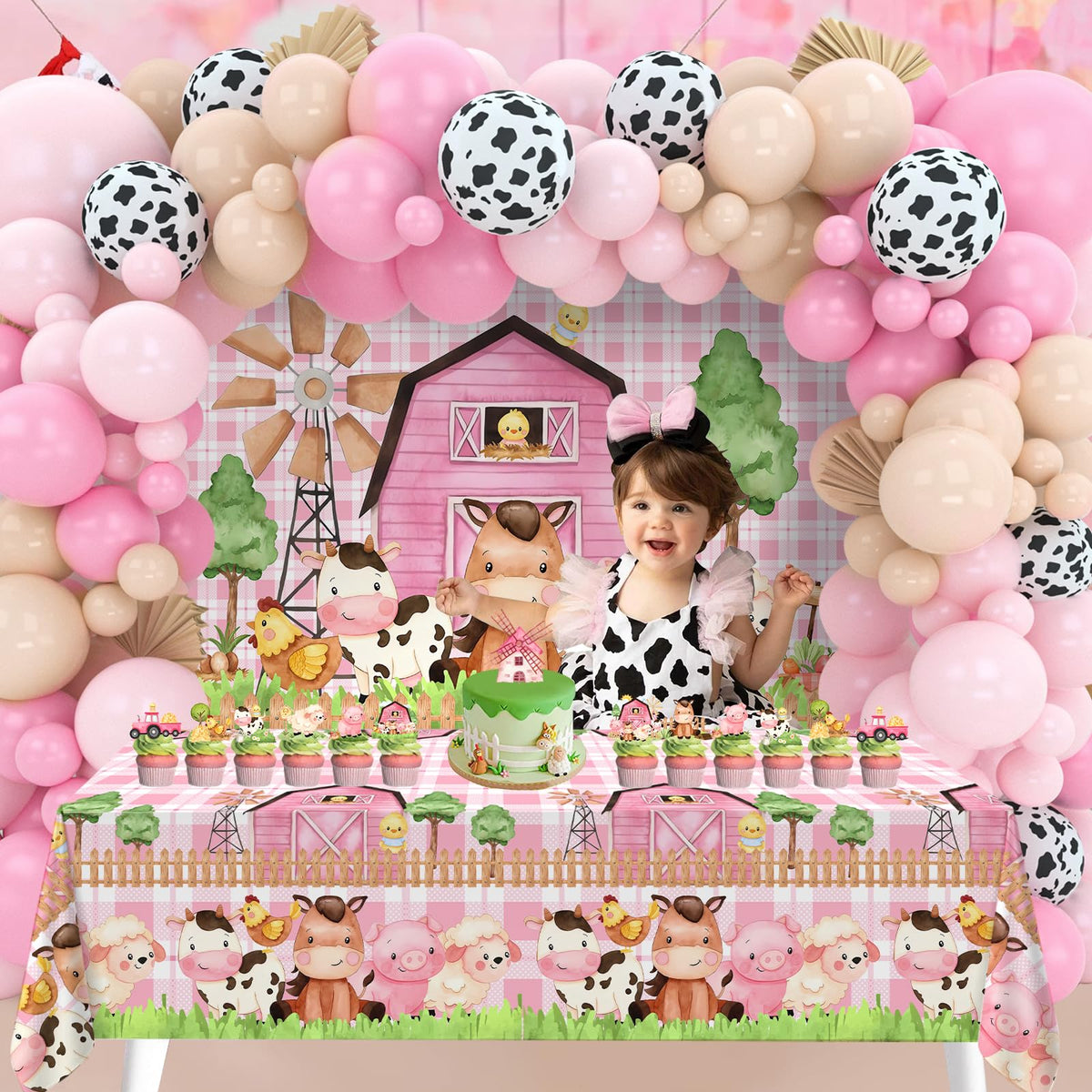 Staraise complete decor kit simplifies setup for a farmyard celebration.