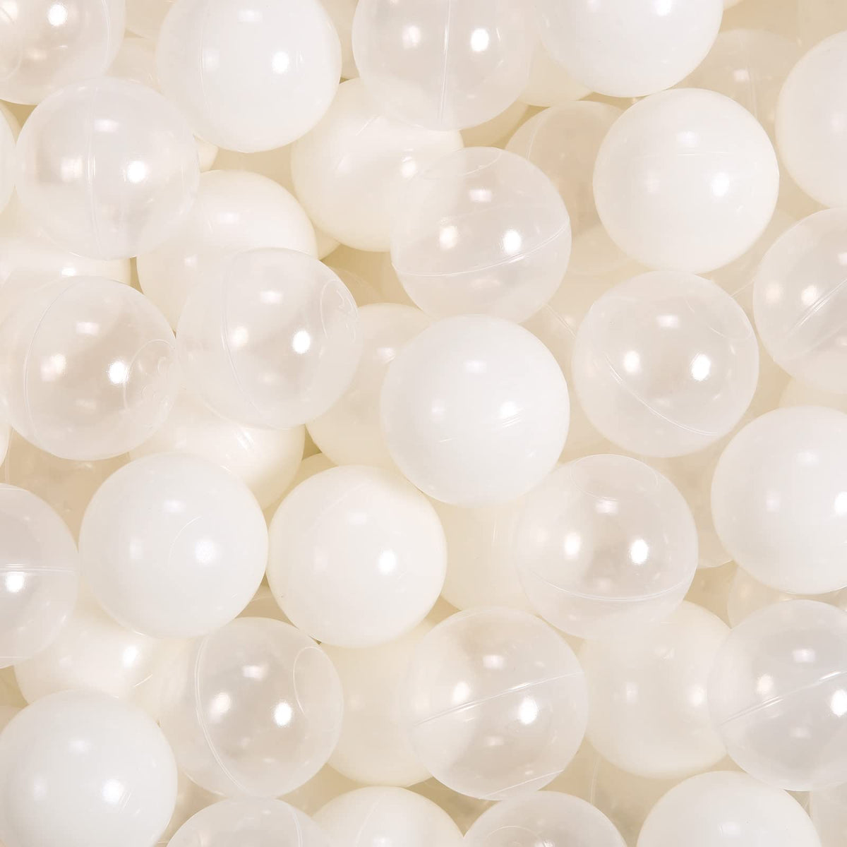 StarBolo beige ball pit balls with smooth edges for safe toddler play