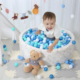 STARBOLO blue ball-pit collection with vibrant colors