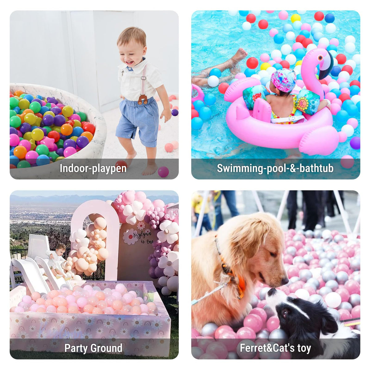 STARBOLO Rainbow seven-color set complements any pit or pool