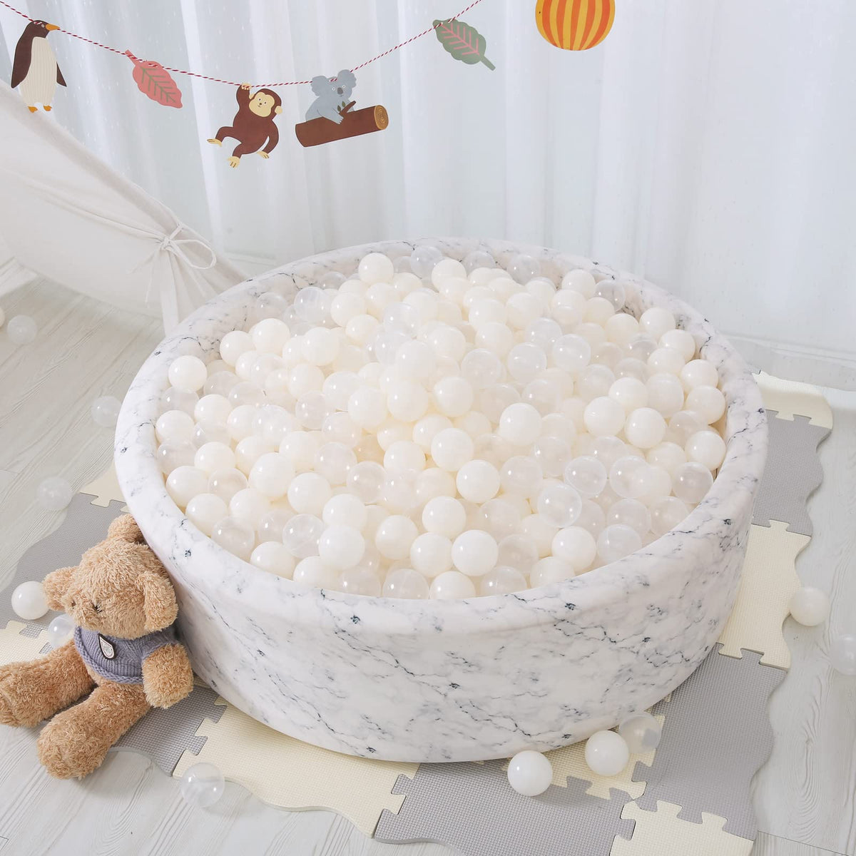 Versatile StarBolo beige balls for ball pits tents pools and parties