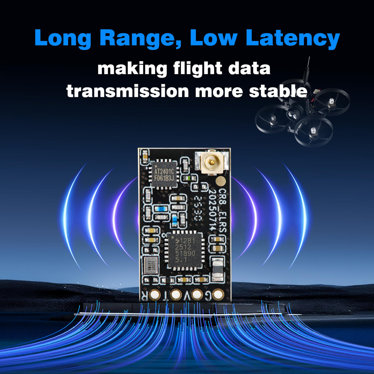 STARDRONE ELRS Nano featuring Murata inductor for reliable power delivery