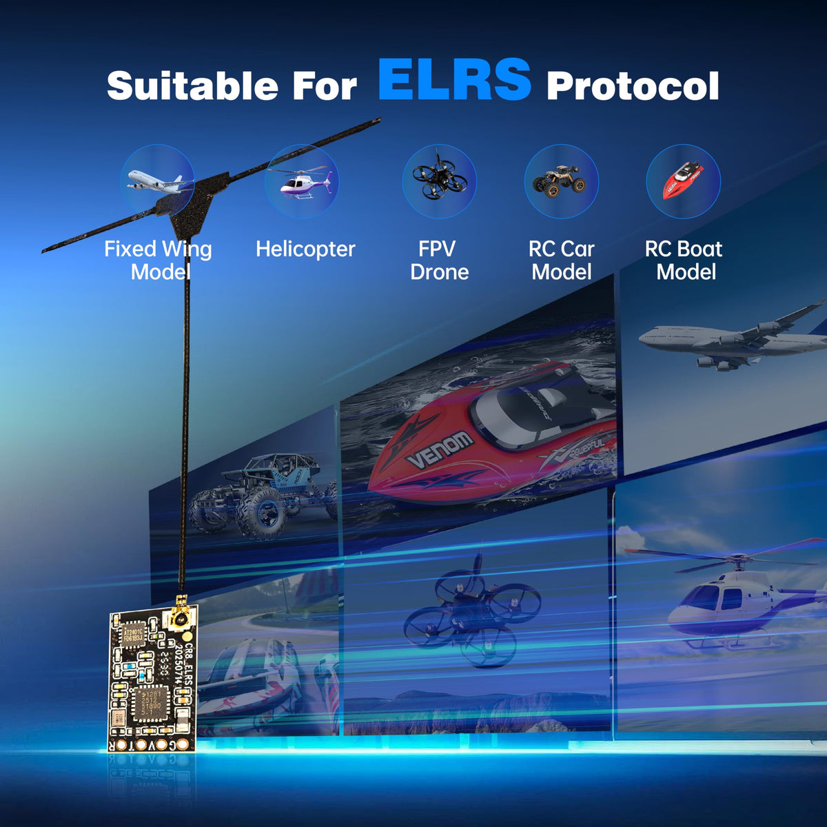 STARDRONE ELRS Nano uses SPX3819M5 IC to minimize EMI and noise