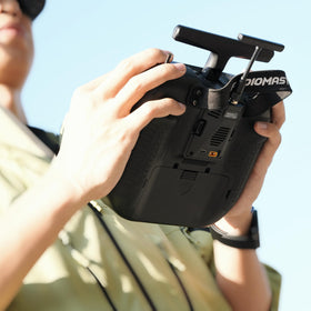 STARDRONE Ranger Micro ELRS module with JR-style bay adapter for RadioMaster radios.