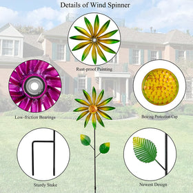 Stargarden wind spinner quick installation with no tools