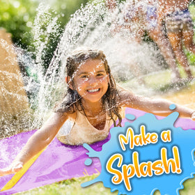 Stargo centered sprinkler system delivers even water coverage during play.