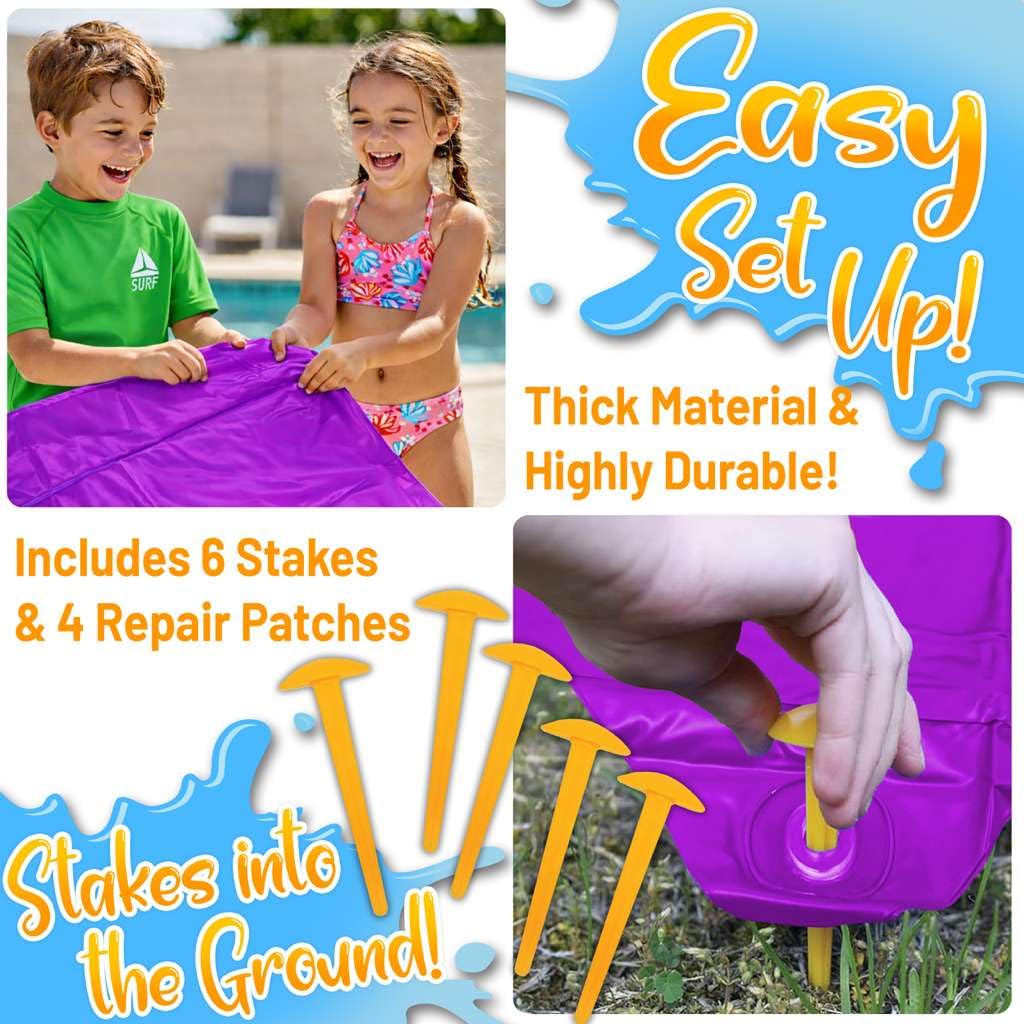 Stargo industrial-grade PVC construction supports durable outdoor water play.
