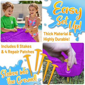 Stargo industrial-grade PVC construction supports durable outdoor water play.