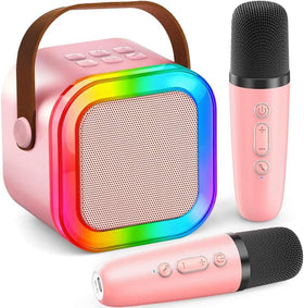 Stargo karaoke machine with LED lights for vibrant family party fun